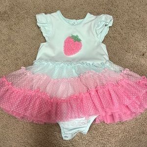 Little Me Strawberry Tutu Dress